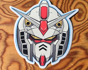 La pegatina original de Gundam