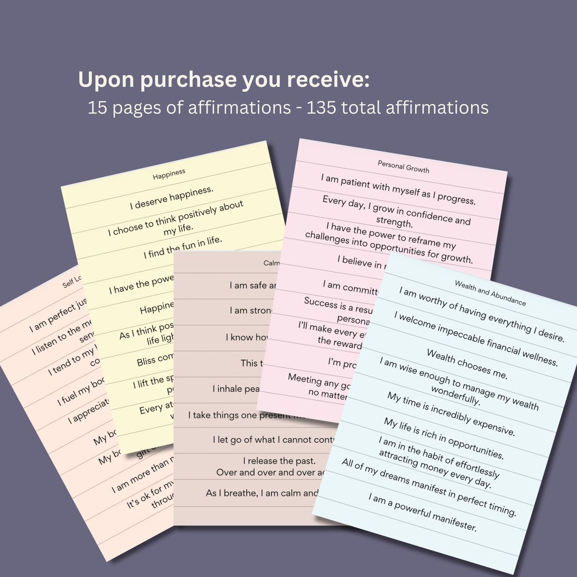 Affirmation Jar Printable, Daily Motivation (digital Download) - Etsy