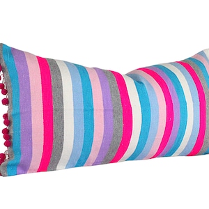 Tribal pillow cover 14x28 Inches, serape pillow, mexican lumbar pillow cover, Mexico Pillow, bohemian decor, southwestern pillow,