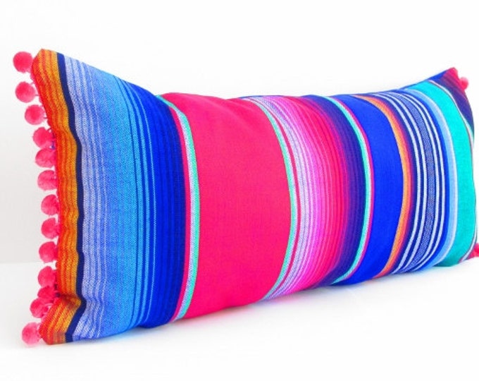 Mexican Pillow Serape Pillow Tribal Pillow Cover Decorative Etsy