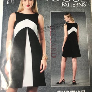 Vogue V1797 Uncut Tom and Linda Platt Designer Dress Sewing Pattern Sizes (8 10 12 14 16) Year 2021