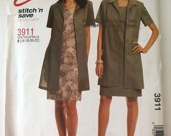 Patrón De Costura Para Chaquetas McCall's M8011 Para Señoras - Tallas