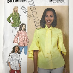 Butterick B6665 Sewing Pattern: Loose Fitting Top, Blouse, Shirt (Sizes 6-14)