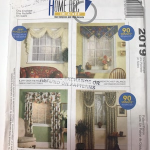McCall&#39;s Home Decorating UNCUT 2019 Sewing Pattern Various Curtains 1999