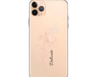 Custodia trasparente personalizzata per telefono con design: elegante custodia protettiva
