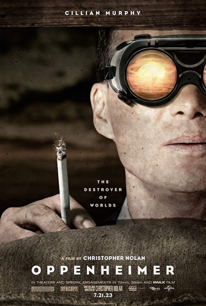 Oppenheimer by Christopher Nolan Official Poster Oppenheimer Etsy