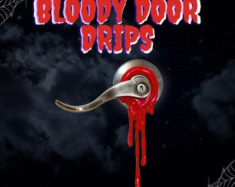 Bloody Drip Silicone Doorknob Ring – Handmade Halloween Decor