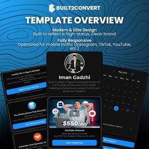 GoHighLevel Link-in-Bio Template: Mobile-Optimized Design (Digital Download)
