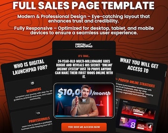 High-Converting GoHighLevel Sales Page | Modern & Optimized Design | One-Click Import