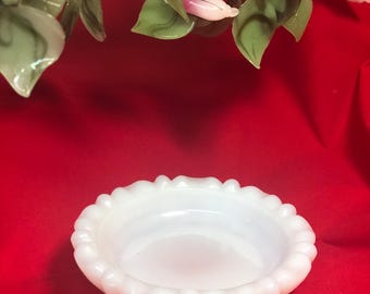 Vintage Anchor Hocking Milk glass ashtray