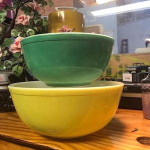 1950er PYREX Primäre Mischschüsseln