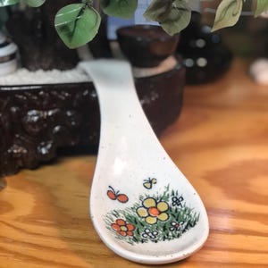 Vintage ceramic spoon rest