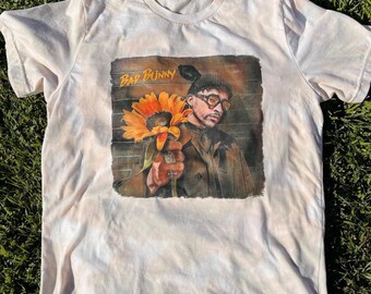 Bad Bunny Bleached Shirt - Trendy Streetwear with Latin Flair