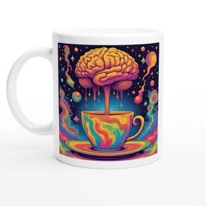 Surreal Brain Mug | Dreamlike Art Inspired by Dalí | Unique Coffee Mug Gift