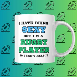 Caneca de Jogadores de Rugby - Caneca Engraçada de Rugby - Presente para um Jogador de Rugby - Presente Perfeito para Amantes de Rugby
