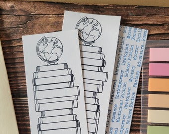 Marcadores de libros Book Stack Book Log / Paquete de recarga