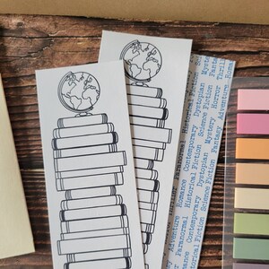 Book Stack Book Log Bookmarks | Refill Pack