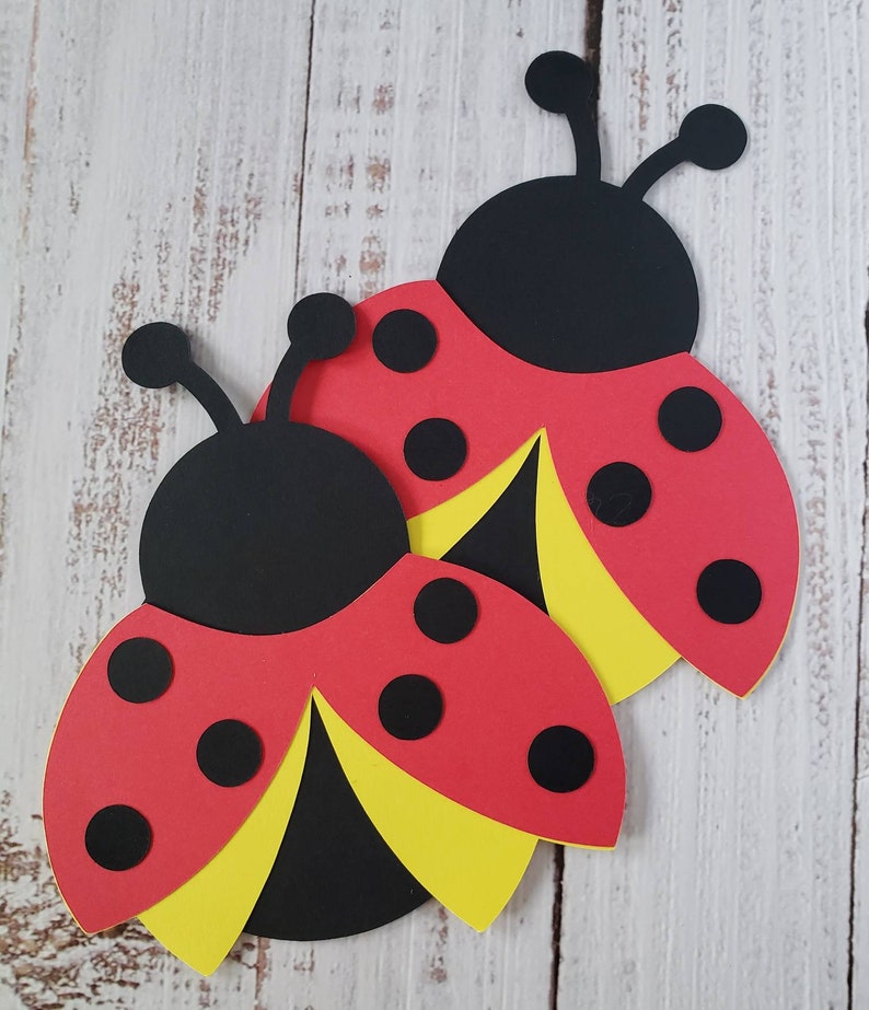Ladybug Party Invitation | Die Cut | Birthday | Baby Shower | Sample | Sets of 10, 15 & 25