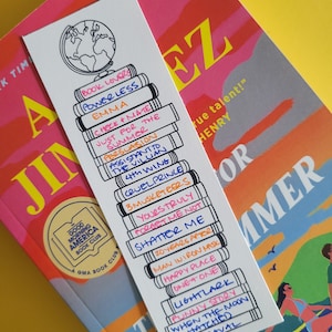 Book Stack Book Log Bookmarks | Refill Pack