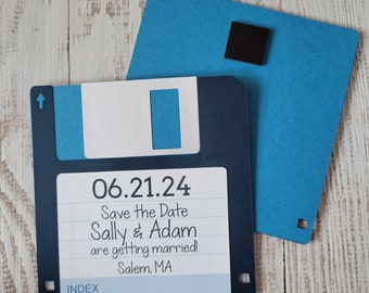 5x5 Floppy Disk Save the Date | Pack of 10 | With or Without Magnet