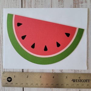 4"x6" Watermelon Invitation | Birthday | BBQ | Die Cut | Sample | Set of 10, 15 and 25