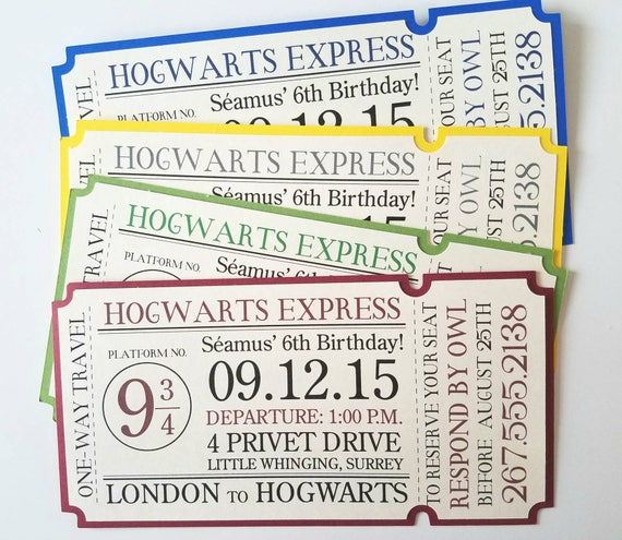 Hogwarts express ticket