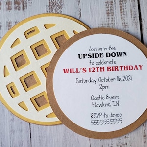 Waffle Party Invitations