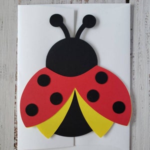 Ladybug Party Invitation | Die Cut | Birthday | Baby Shower | Sample | Sets of 10, 15 & 25
