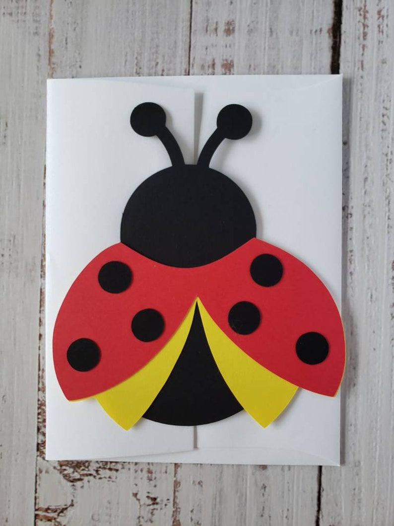 Ladybug Party Invitation | Die Cut | Birthday | Baby Shower | Sample | Sets of 10, 15 & 25