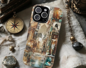 Ancient Egypt Collage Phone Case: Pharaoh & Pyramid Art