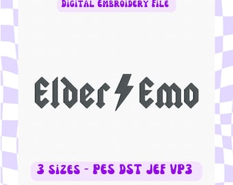 Elder Emo Embroidery Design *Digital Only*