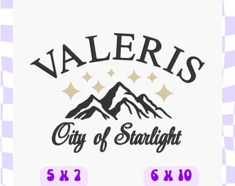 Valeris City of Starlight Embroidery Design