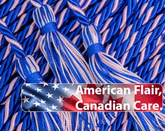 Royal Blue, Royal Blue, Pink Graduation Honor Cord Gift For the Jack and Jill in your life.