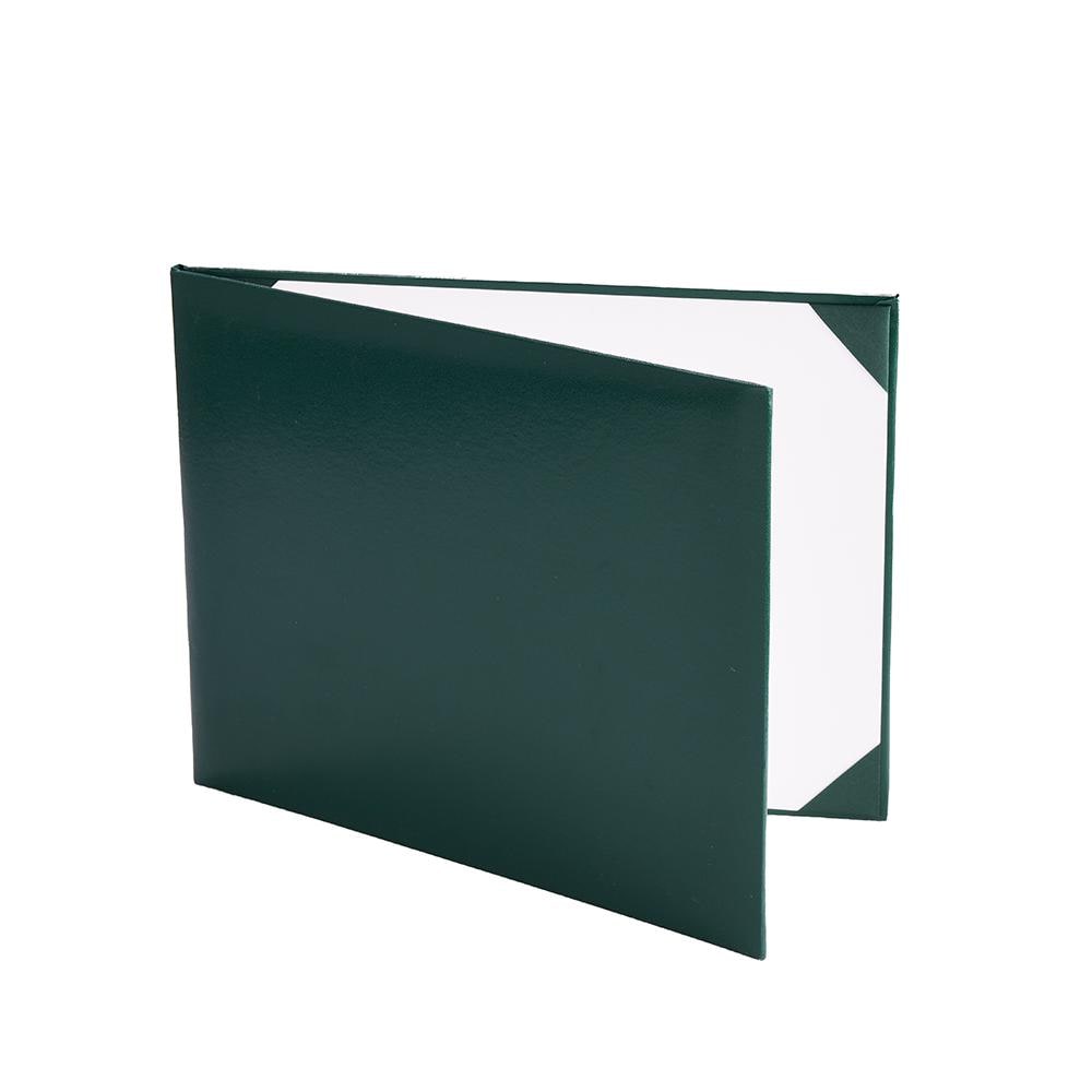 Forest Smooth Faux Padded Leather Diploma Cover Certificate Holder Black 8.5"x11"
