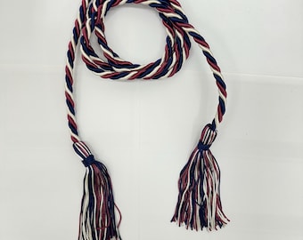 Burgundy, Cream(Ivory), Navy Graduation Honor Cord Gift