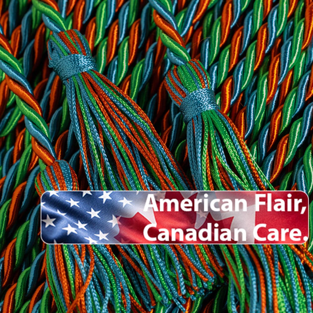 Burnt Orange, Emerald, Ming Blue Graduation Honor Cord Gift - Etsy