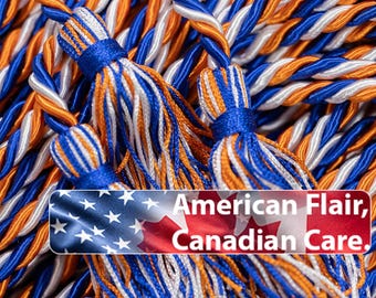PRE-ORDER Orange, Royal Blue, White Graduation Honor Cord Gift