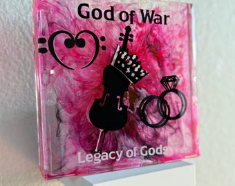 Sujetalibros de resina epoxi de God of War / Rina Kent / Licencia oficial / Romance oscuro