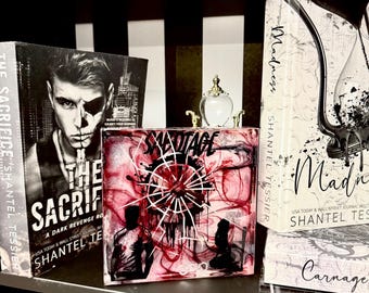 Sabotage Epoxy Resin Bookend | Dark Romance LORDS series | Shantel Tessier L.O.R.D.S | Home Decor