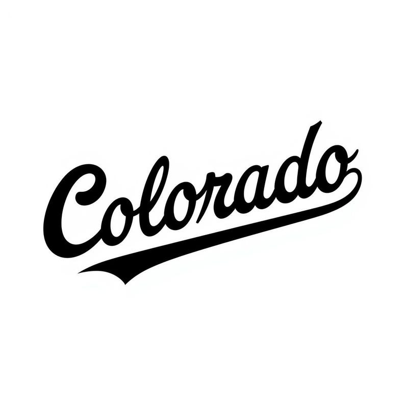 Colorado Retro Script SVG Logo | Vintage Athletic Baseball Style ...