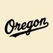 Oregon Retro Script SVG Logo | Vintage State Typography | Digital ...