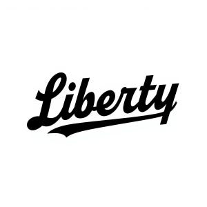 Liberty Script rétro SVG | Typographie de baseball vintage | Logo texte patriotique