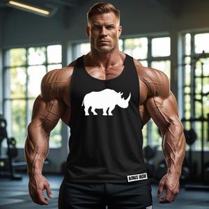Minimal Rhino Art – PNG + Vector Wild Rhinoceros Clipart for Tank Tops, Posters & Apparel
