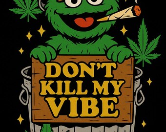 No me mates la onda: gráfico retro de fumeta inspirado en los Óscar / Marihuana divertida / DTF