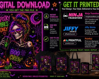 Imagem PNG de uma garota esqueleto neon com uma vibe assustadora - Download digital