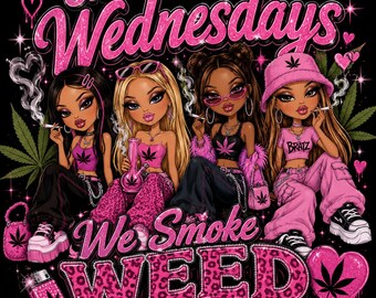 Às quartas-feiras fumamos maconha PNG | Transferência DTF | Download instantâneo