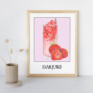 Strawberry Daiquiri Wall Art Print