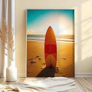 Poster di surf / Poster di carta semi-lucida premium