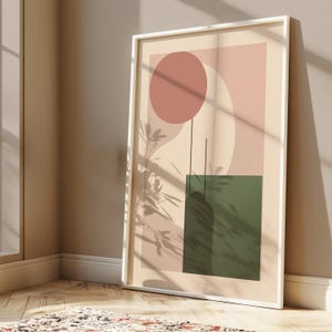 Arte murale giapponese / Poster astratto minimalista che celebra l'imperfezione / Poster in carta semilucida InPremium