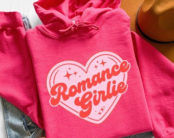 Romance Reader Hoodie, Book Girlie Sweatshirt, Cozy Reading Gift
